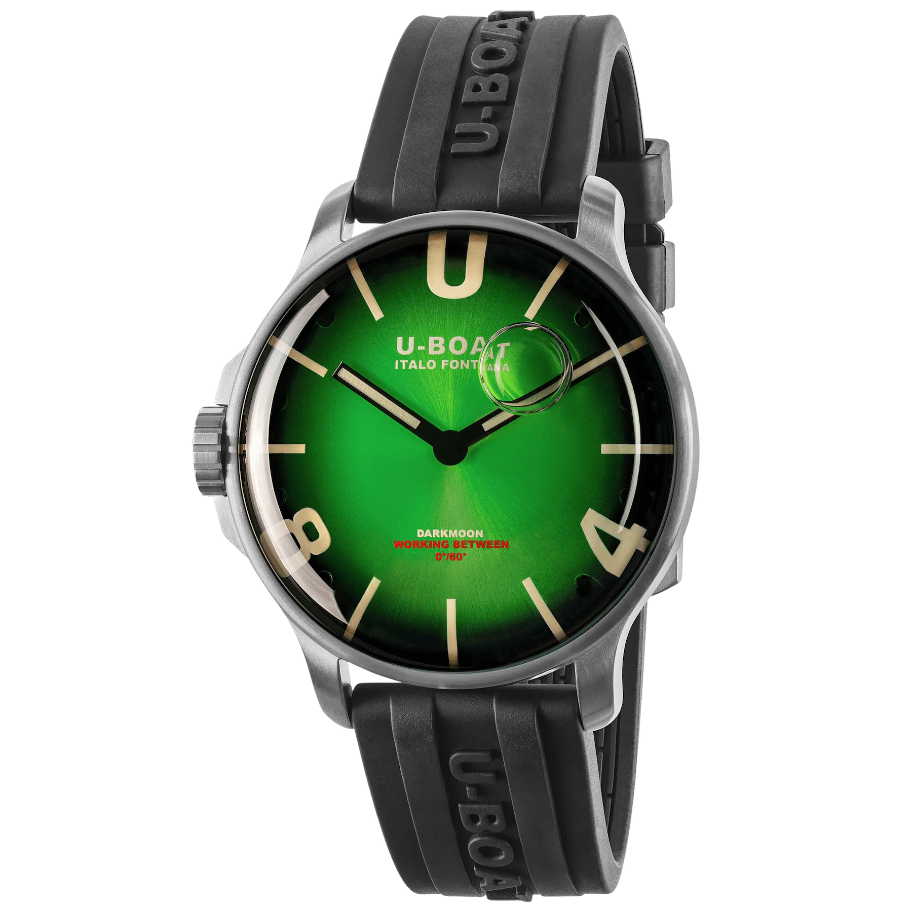 U-Boat Darkmoon Noble Green SS Watch