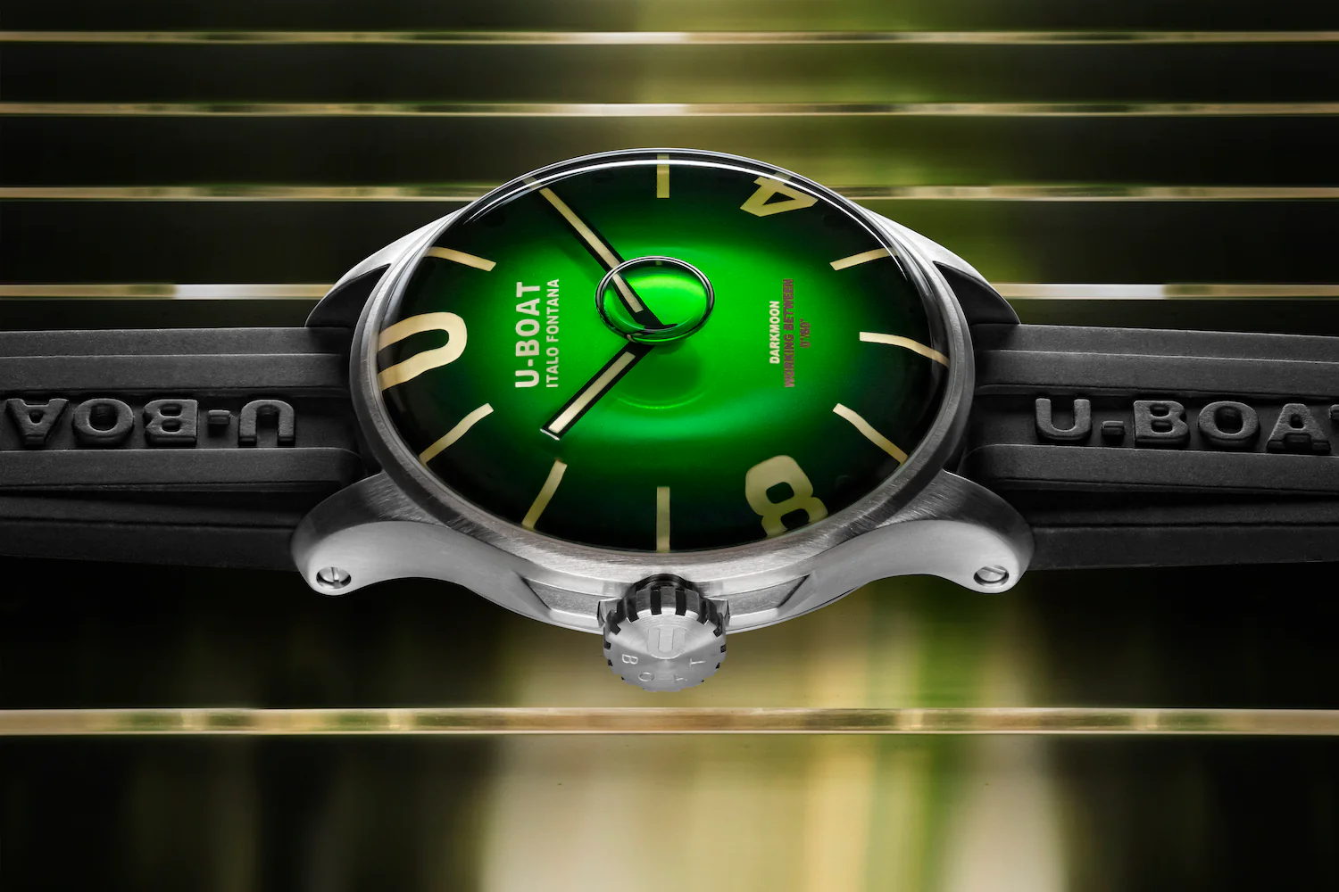 U-Boat Darkmoon Noble Green SS Watch - Image 3