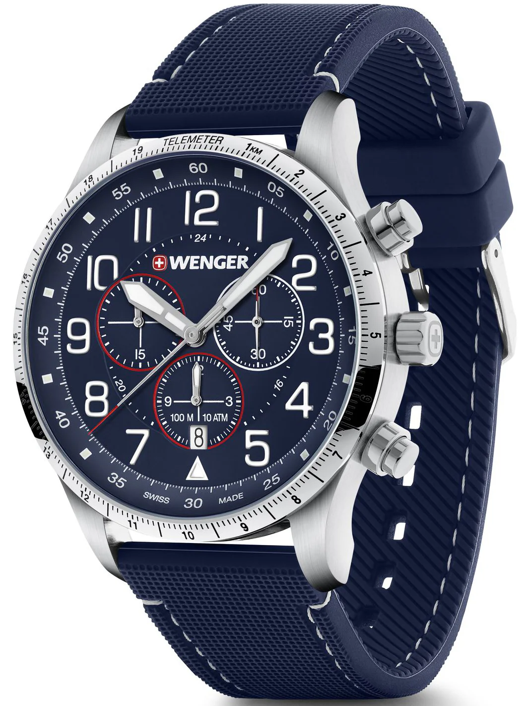 Wenger Attitude Chrono Blue Watch - Image 2