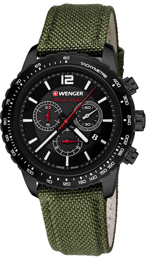 Wenger Watch Roadster Black Night Chrono PVD D