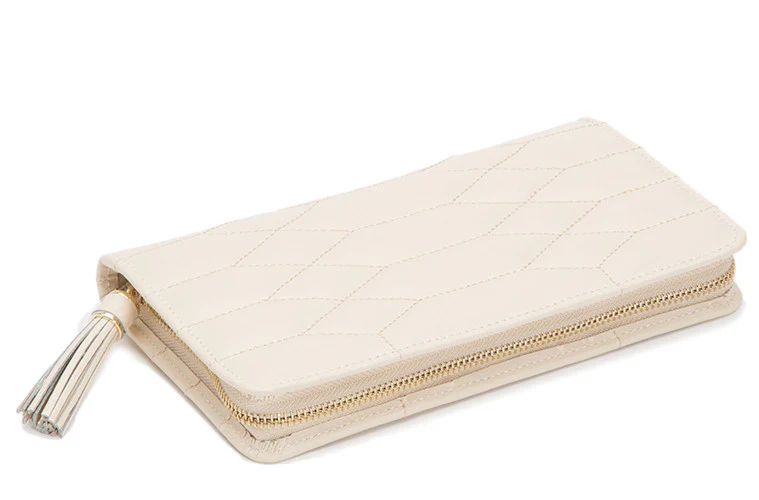 WOLF Jewellery Case Caroline Portfolio Cream - Image 2
