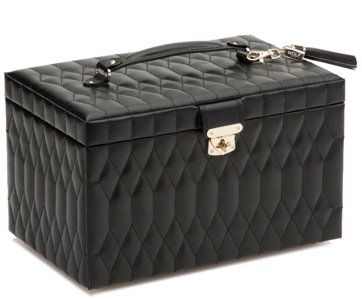 WOLF Jewellery Box Caroline Large Black - Image 3