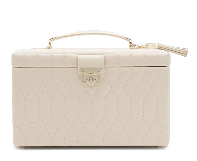 WOLF Jewellery Box Caroline Large Cream - Image 2