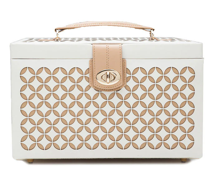 Wolf Jewellery Box Chloe Medium Cream - Image 2