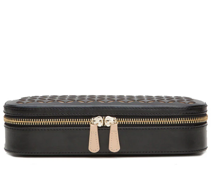 Wolf Jewellery Case Chloe Zip Black - Image 2