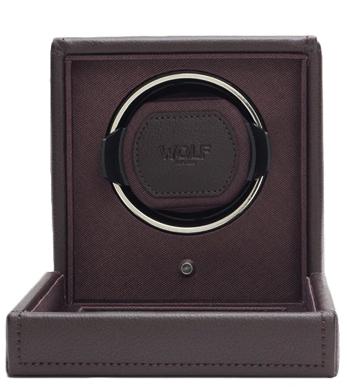 WOLF Watch Winder Cubs Single With Cover Brown - Image 2