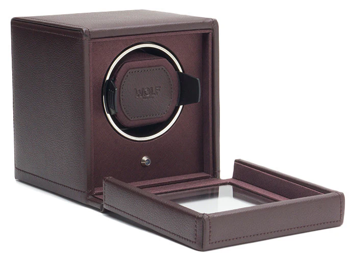 WOLF Watch Winder Cubs Single With Cover Brown - Image 4