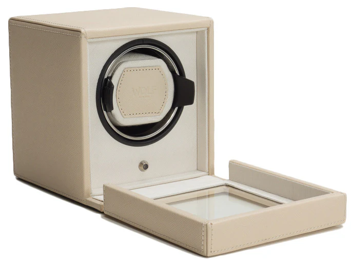 WOLF Watch Winder Cubs Single With Cover Cream - Image 4