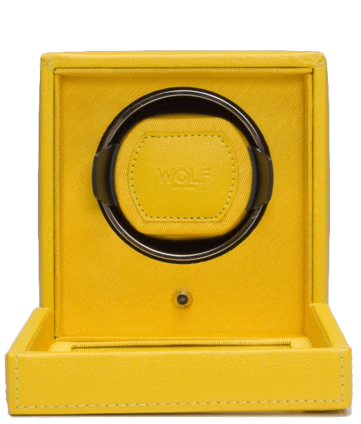 WOLF Watch Winder Cubs Single With Cover Yellow - Image 2