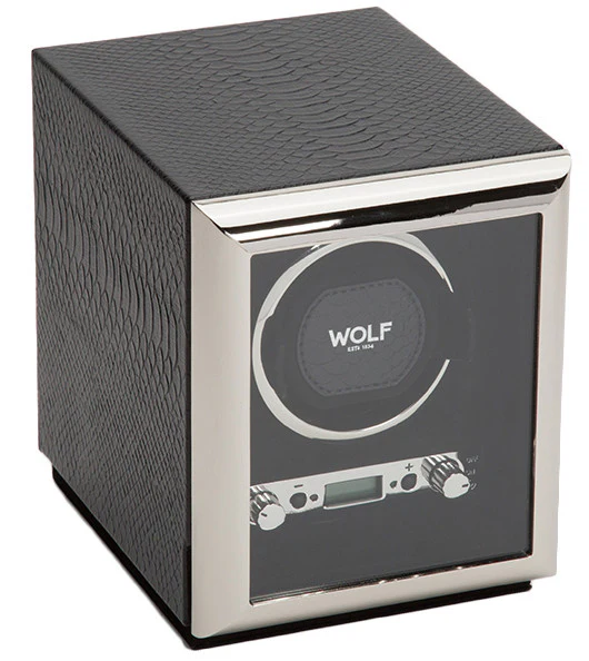 Wolf Watch Winder Exotic Single Black
