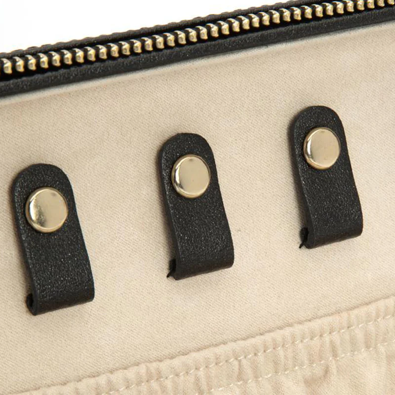 WOLF Jewellery Case Palermo Zip Black Anthracite - Image 4