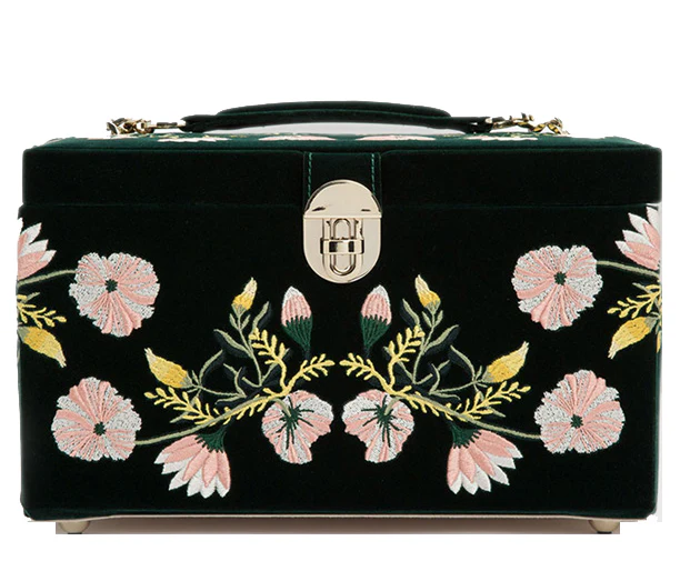 WOLF Jewellery Case Zoe Medium Forest Green - Image 2