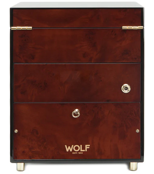 WOLF Watch Winder Savoy Single With Storage Burl - Image 3