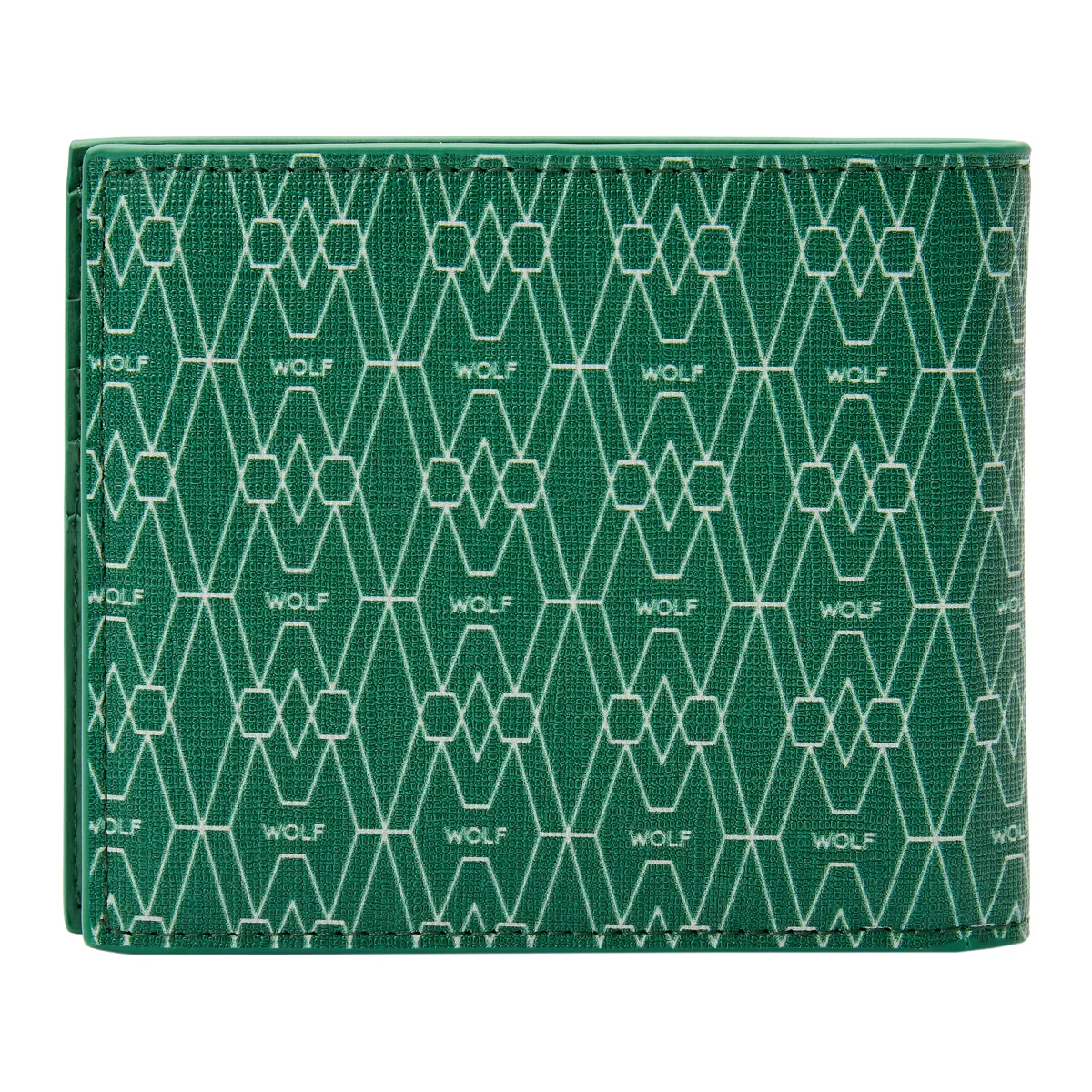 Wolf Signature Vegan Collection Green Billfold Coin Wallet - Image 2