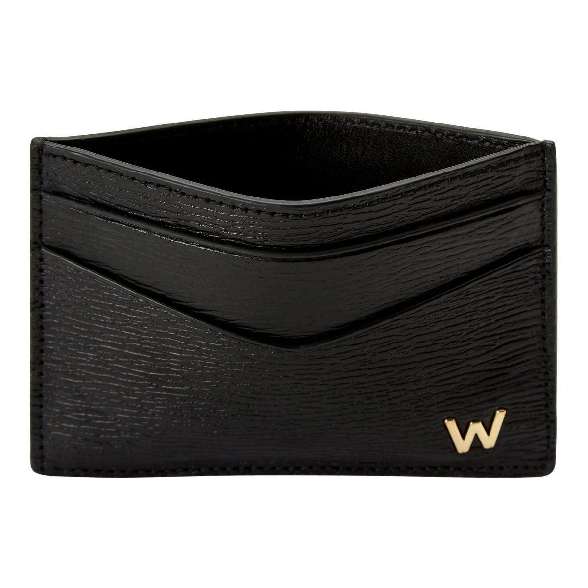 WOLF W Collection Leather Black Cardholder Case - Image 2