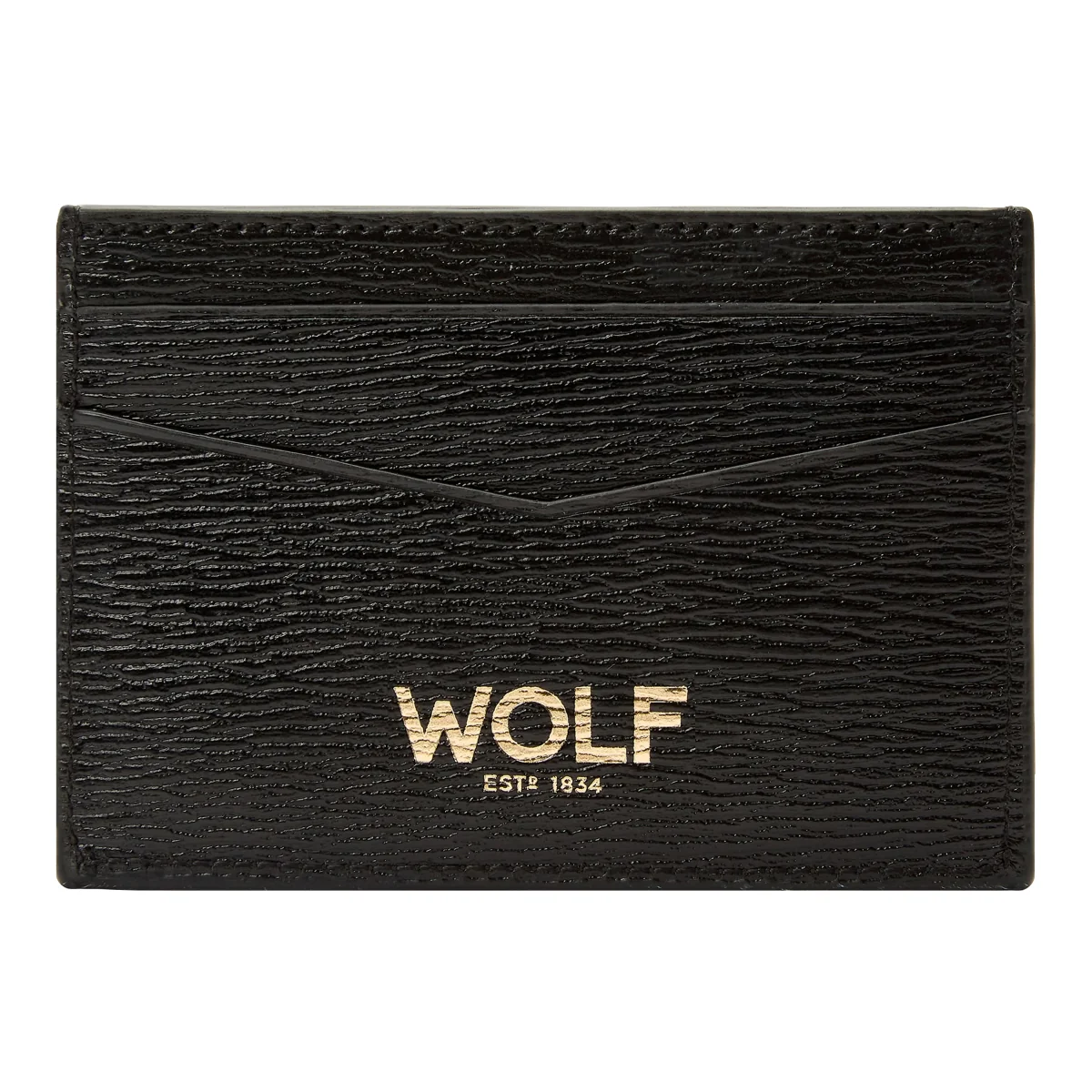 WOLF W Collection Leather Black Cardholder Case - Image 3