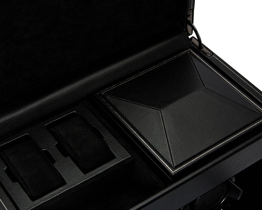 WOLF Watch Winder British Racing Black Double Storage - Image 5