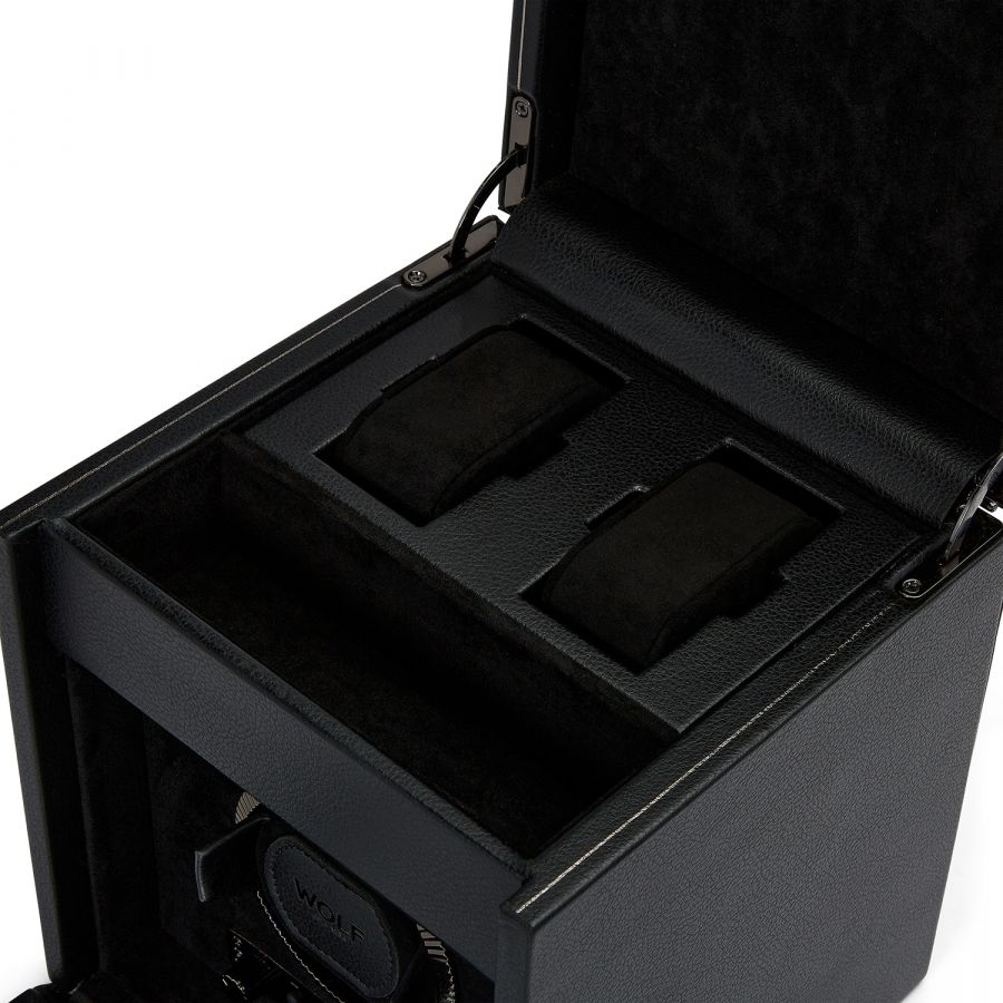 WOLF Watch Winder British Racing Black Single Storage - Image 3