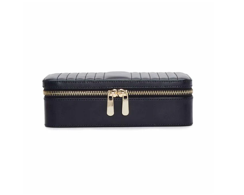 WOLF Jewellery Case Maria Zip Medium Navy - Image 5
